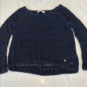 Abercrombie & Fitch Blue Crew Neck Sweater Classic Knit